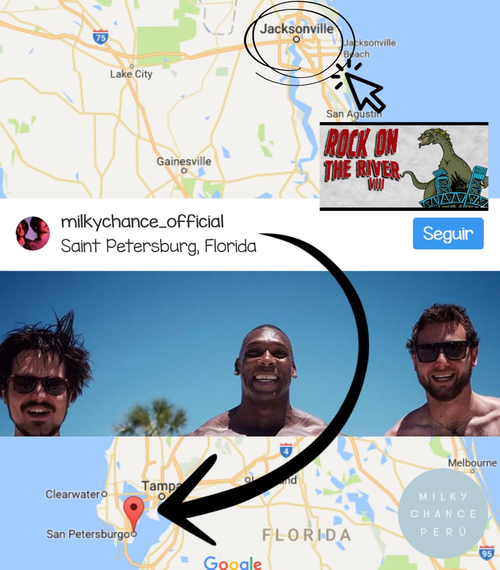 MilkyChancePeru's tweet photo. OMG Coming Soon 'Rock On The River 8'
#MilkyChance #Jacksonville #X1029 #RockOnTheRiver8 #Florida https://t.co/UNVxmJATdz