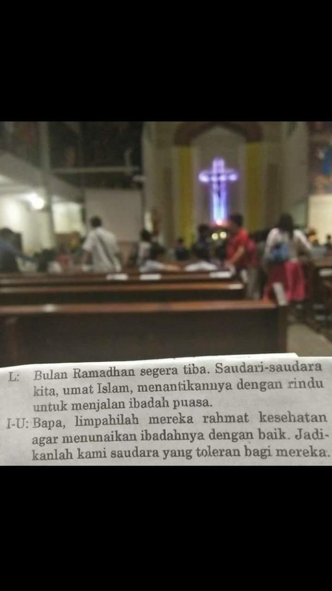 joriz_ariz's tweet photo. @NUgarislucu Untuk Sodara2ku Muslim...Selamat Menunaikan Ibadah Puasa...Tuhan Memberkati https://t.co/VadDYnQurF