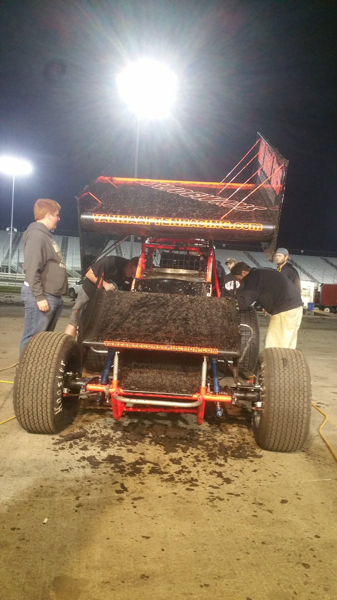 Getting ready for the feature race! Starting 3rd row inside!