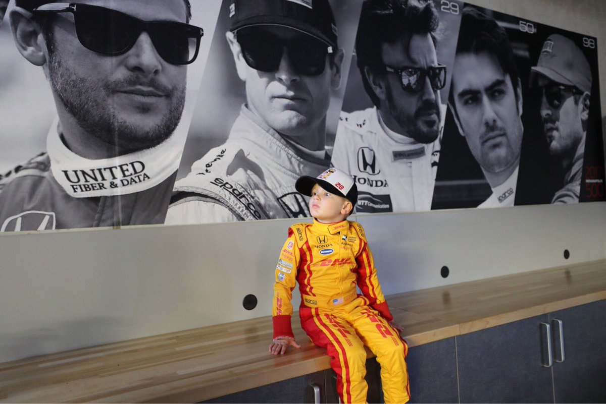 Ryan Hunter-Reay (@ryanhunterreay) on Twitter photo Ryden wishes everyone on team @andrettiautosport good luck tomorrow, especially his dada - <a href="/lizkreutz/">Liz Kreutz</a> #indy500 Ryden wishes everyone on team @andrettiautosport good luck tomorrow, especially his dada - <a href="/lizkreutz/">Liz Kreutz</a> #indy500