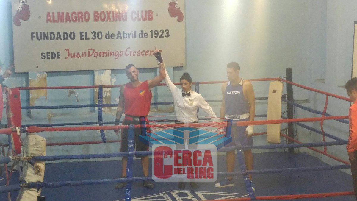 cercadelring's tweet photo. Anteultima pelea de la noche donde #PedroDelgado le ganó por puntos a #CristianCisneros en categoría 81 kilogramos #CDREnElABC https://t.co/Kgr5FDJBOs