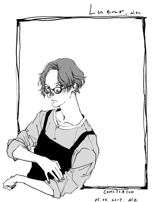 COMITIA120で配布した、フリーペーパーの絵。
#illustration 