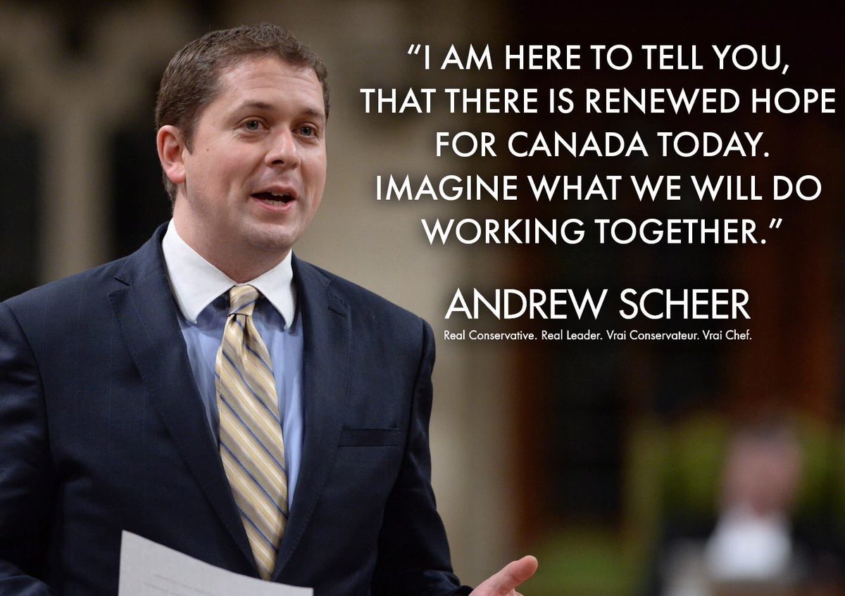 LiberalNo's tweet photo. Congratulations to MP Andrew Sheer of Regina on winning the CPC Leadership. Our next Prime Minister ! https://t.co/rHFXWD902r