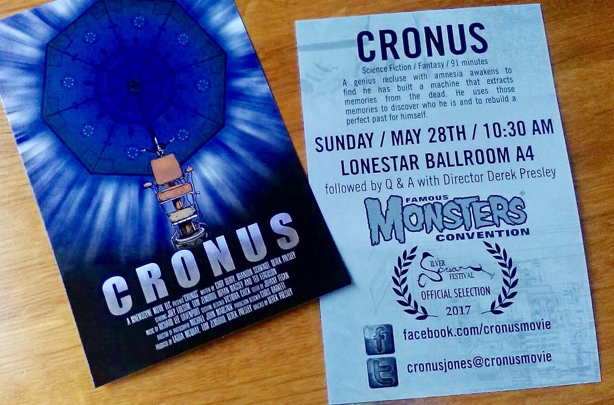 CronusMovie's tweet photo. @CronusMovie will be at @FamousMonsters convention tomorrow with Q and A with director @DerekPresley82!  @SlvrScreamFest https://t.co/PDqixy9OnK