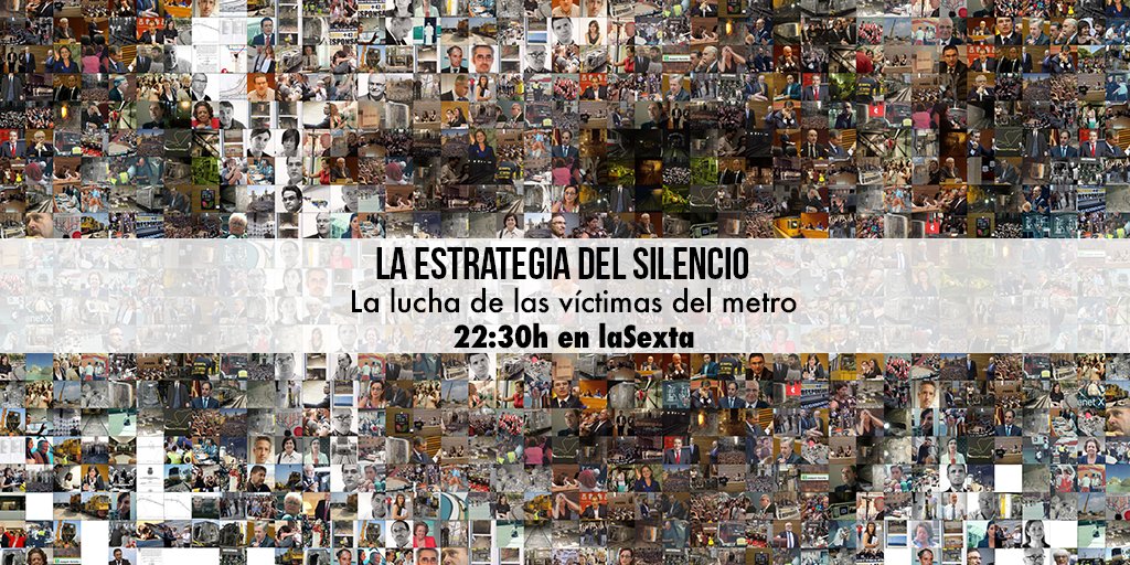 📺 Hoy 22:30h en <a href="/laSextaTV/">laSexta</a>, La #EstrategiaDelSilencio, la historia de 9 años de lucha de las víctimas del metro para obtener justicia