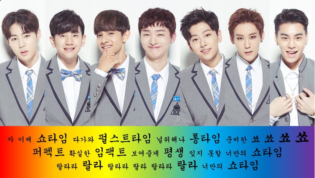 nohtaehyunfan's tweet photo. 솔직히 쇼타임조 프듀2 에이스 다 있음: 
댄스: 노태현 김사무엘 
보컬: 하성운 박우담
랩: 김상균 
막내: 이우진
맏형: 윤지성 https://t.co/ujcGoRUvZ7