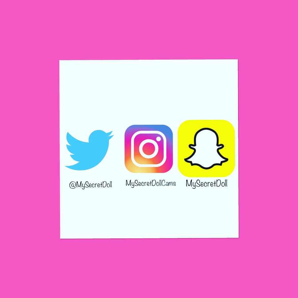 MySecretDoll's tweet photo. All of our social media accounts!👅💦💋 #instagram #snapchat #twitter #instagood #camsite #socialmedia https://t.co/m9SbqBNkk7