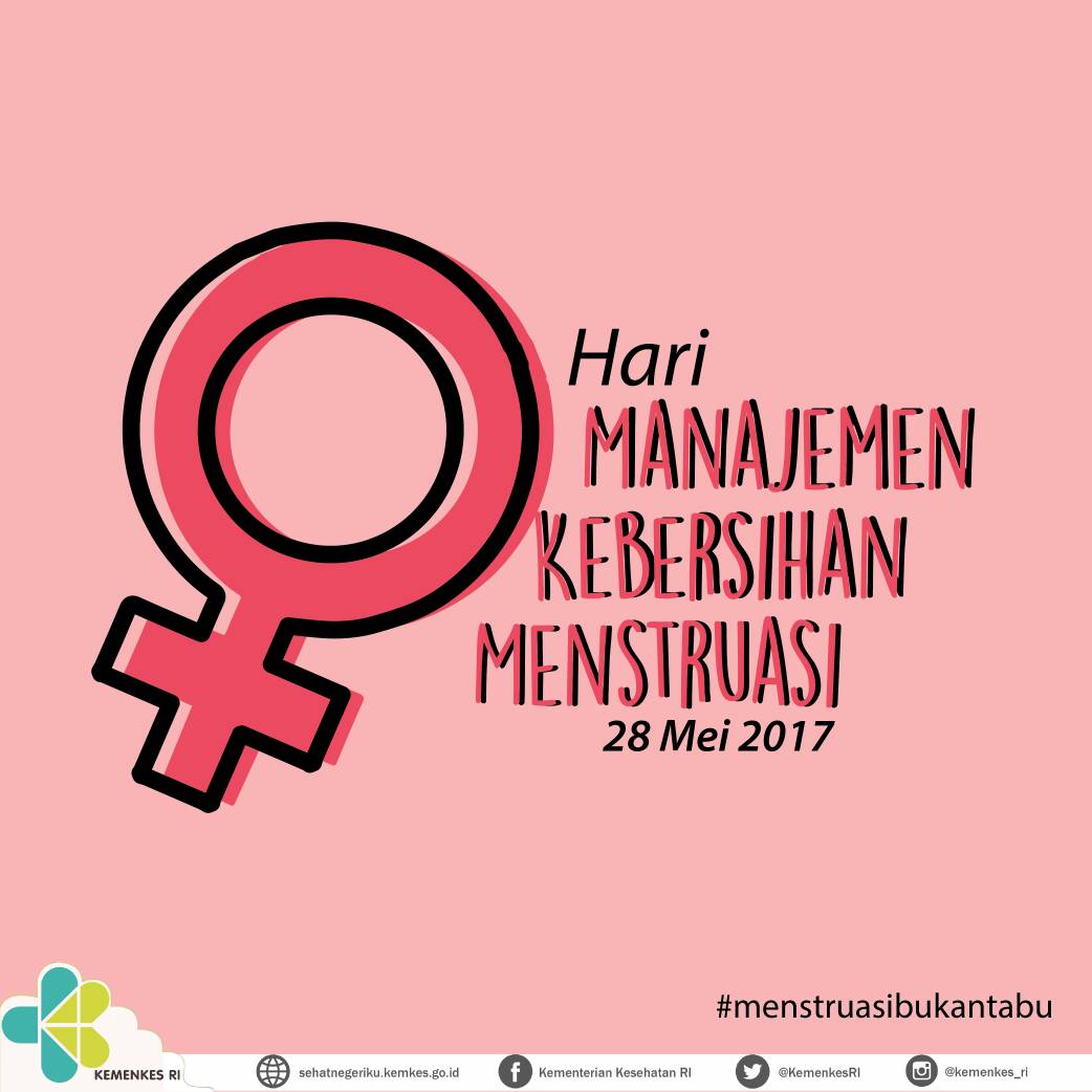 KemenkesRI's tweet photo. #Healthies,  setiap tanggal 28 Mei diperingati sebagai Hari Manajemen Kebersihan Menstruasi #MHD2017 . Yuk jaga kebersihan dan kesehatan 😊 https://t.co/EihCYGNYeG