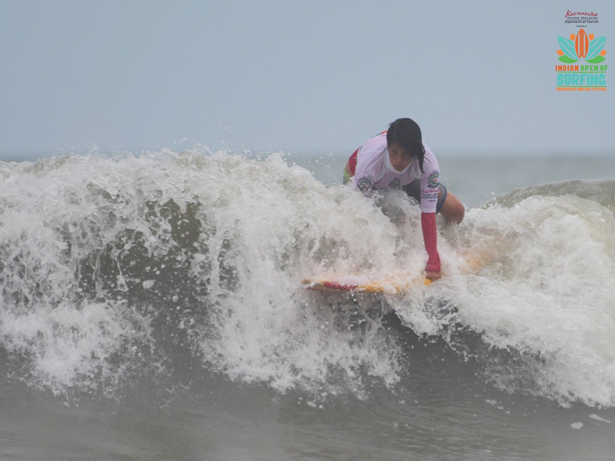 iosurfing's tweet photo. The Women's Semi Finals are done, and the start list for the Final is: 
Suhasini, Aneesha, Ishita and Olga. 
#IOSurfing2017 https://t.co/sJ8b13Te4W