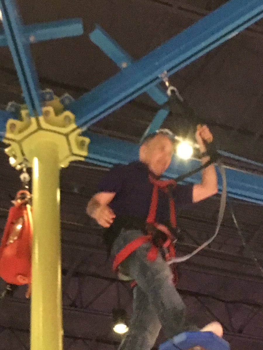 Mchi_Yearbook's tweet photo. Admin on Gravity ropes! @McHiPride #McHiGrad2017 https://t.co/1IOwcxQ1c0
