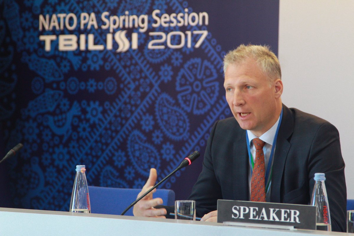 Panel <a href="/TsikhelashviliK/">Keti Tsikhelashvili</a> <a href="/KeJankauskas/">Kestutis Jankauskas</a> #natopatbilisi on #Georgia occupied territories "We want stability but doesn't mean we want status quo"