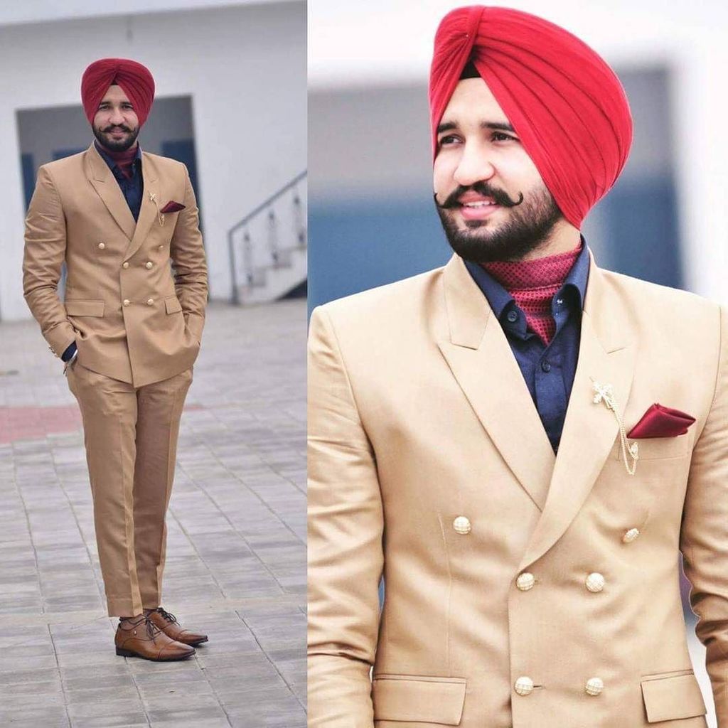 Pin by Gur_dhanoa on Ghaint sardars | Mens fashion suits, Blue suit mens  fashion, Stylish men wear