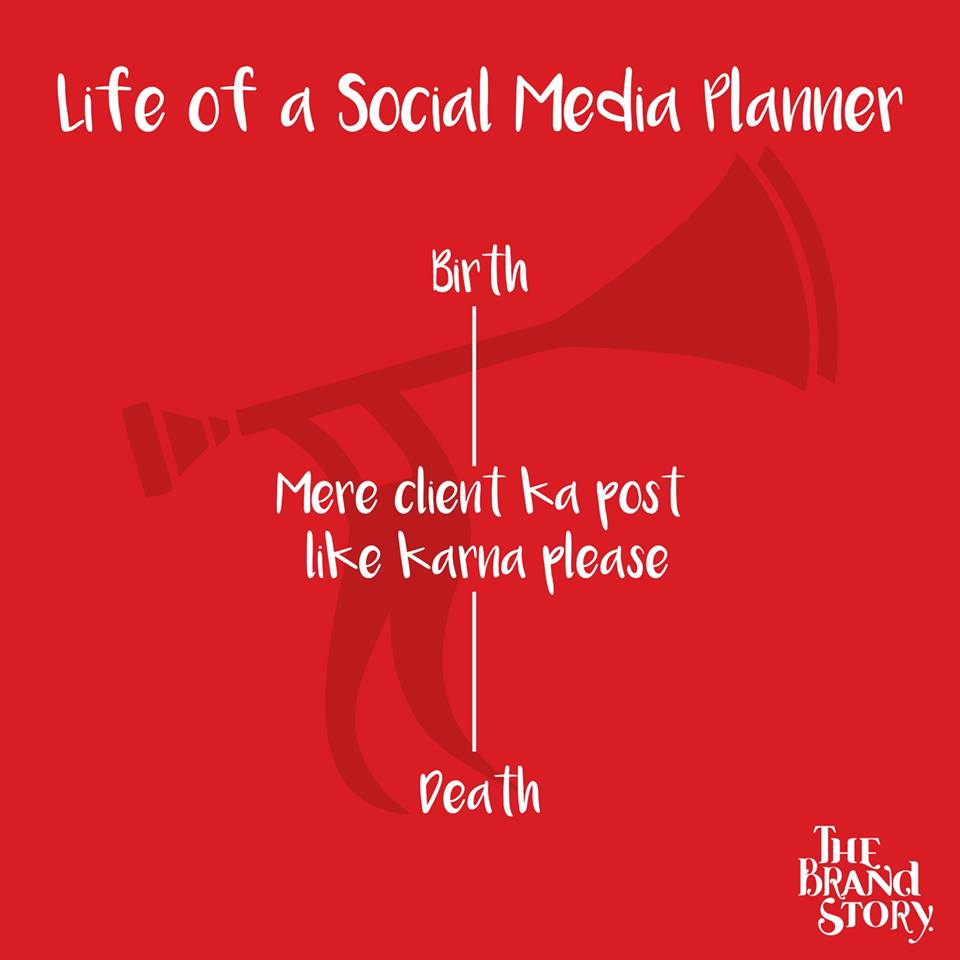 TBS_Pune's tweet photo. #LIKE #SHARE #comment Life of a Social Media Planner revolves around these 3 things! Don't you agree? #TheBrandStory #Digital #Agency #Pune https://t.co/ypaTqduDpy