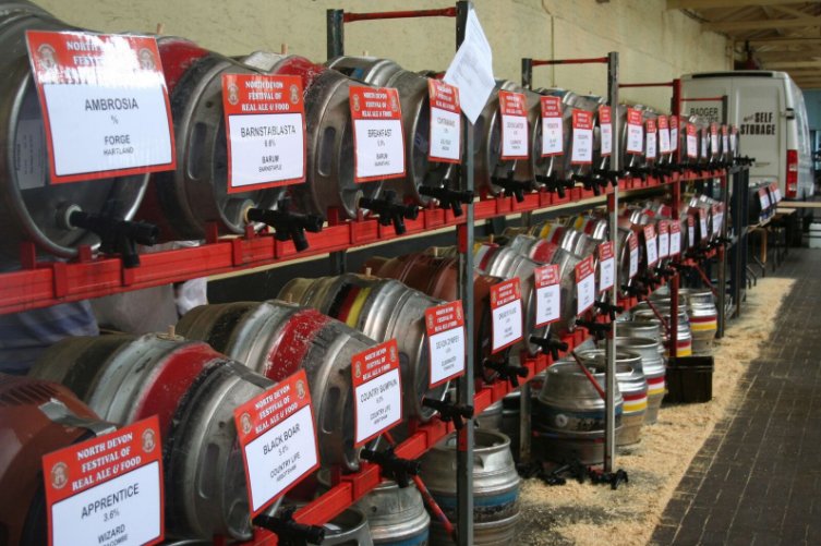 lovenorthdevon's tweet photo. Beer. Cider. Food. Music... What more do you want?! @ndevonbeerfest returns to Barnstaple Pannier Market at midday today - see you there? https://t.co/8HOYsR3VPo