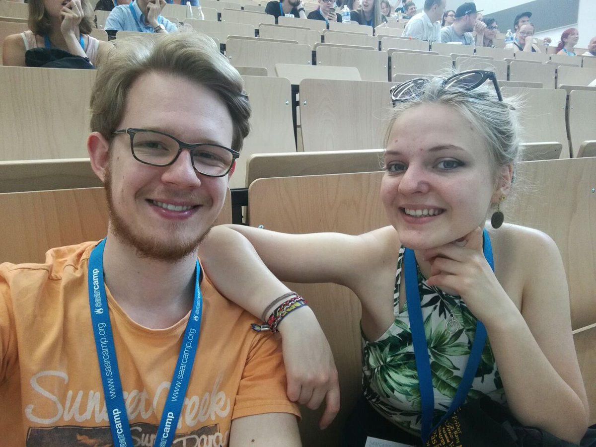 Ayay zweiter #saarcamp17 -tag 😏🎉 gleich fangen die ersten Sessions an :D !