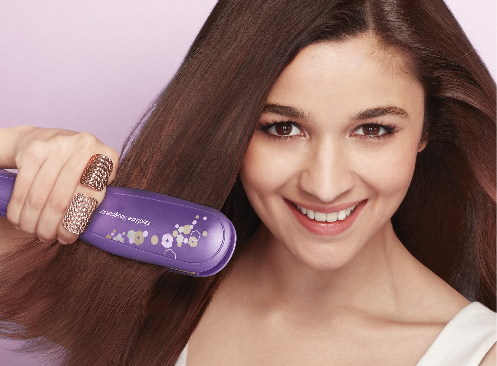 philips kerashine hair straightener alia bhatt