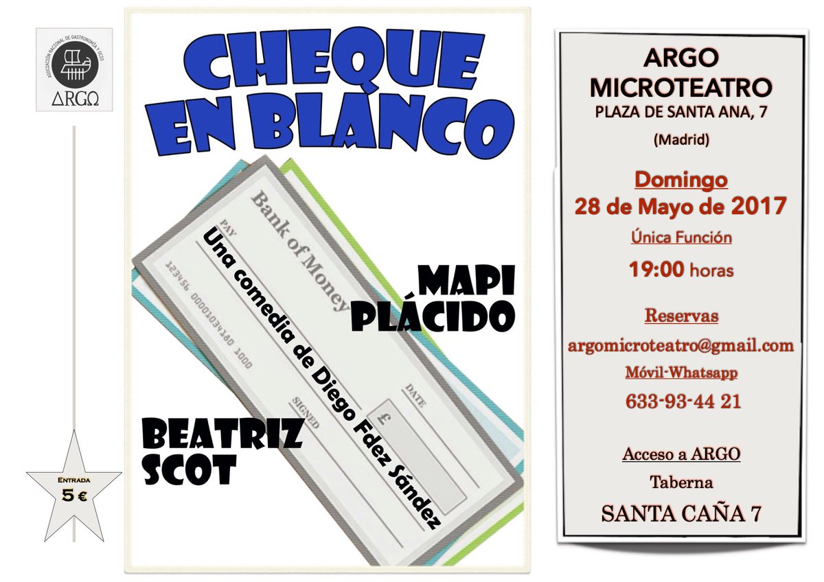 ArgoMicroteatro's tweet photo. ¡¡ No te olvides !!. 
Hoy domingo... paseo, aperitivo y teatro del bueno en el escondido del Barrio de las Letras. https://t.co/HJ6OVb2NEe