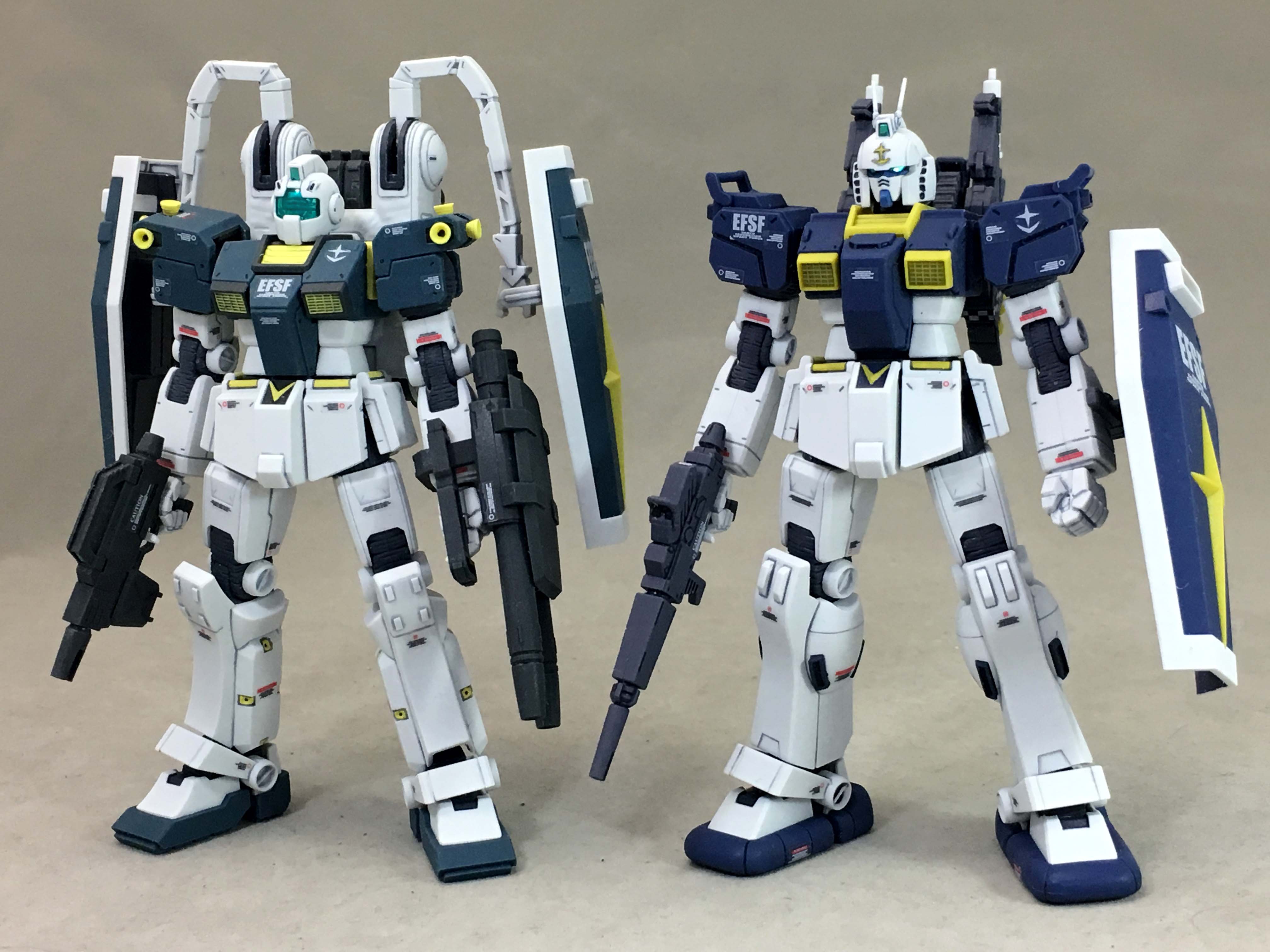 F A たちばな Hg 1 144 Rx 79 Gs 陸戦型ガンダムs型 Gundam Thunderbolt Ver 組んだ サンダーボルト 版陸戦型ガンダムは基本ジムそのままで頭を乗せ替えた ガンダム ヘッド 仕様 キットも先に発売のジムと共通ランナーが ガンプラ G Tb