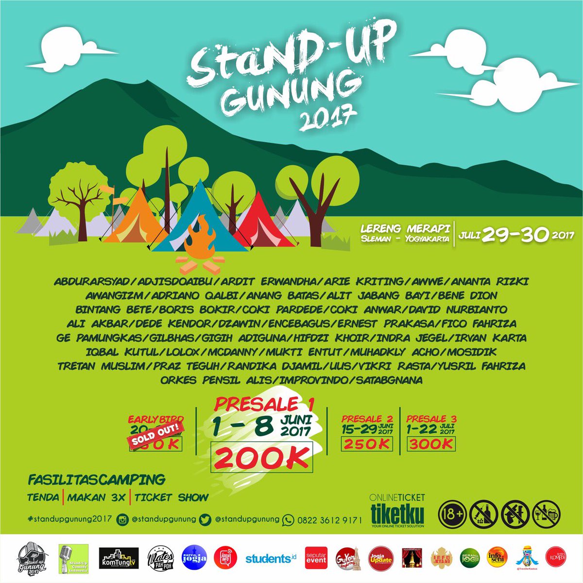 Stand Up Gunung 2017 On Twitter Komika Yang Video Video Youtube