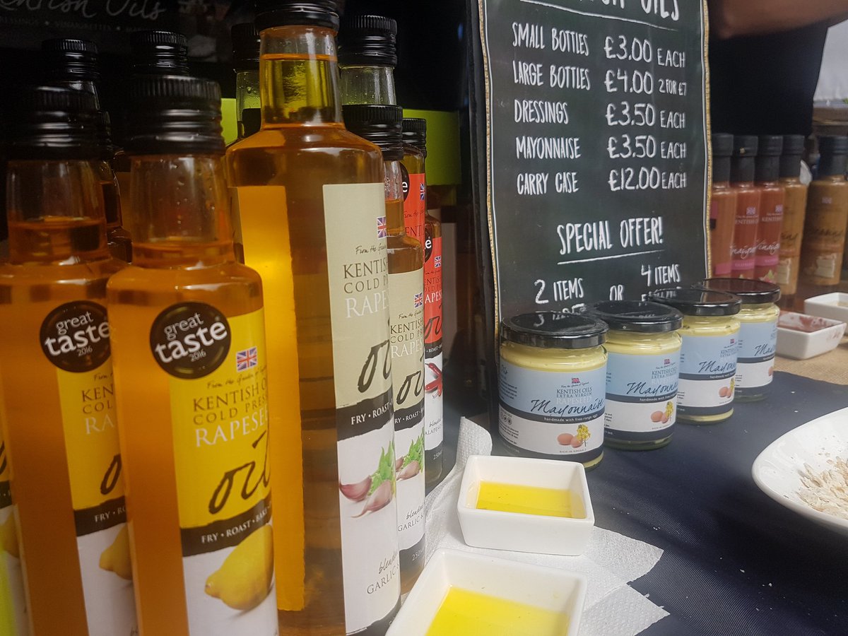 TonFoodDrinkFes's tweet photo. Get some fantastic rapeseed oil from @KentCrisps #rapeseedoil #kentcrisps #TFDF17 https://t.co/63PD72LkgC