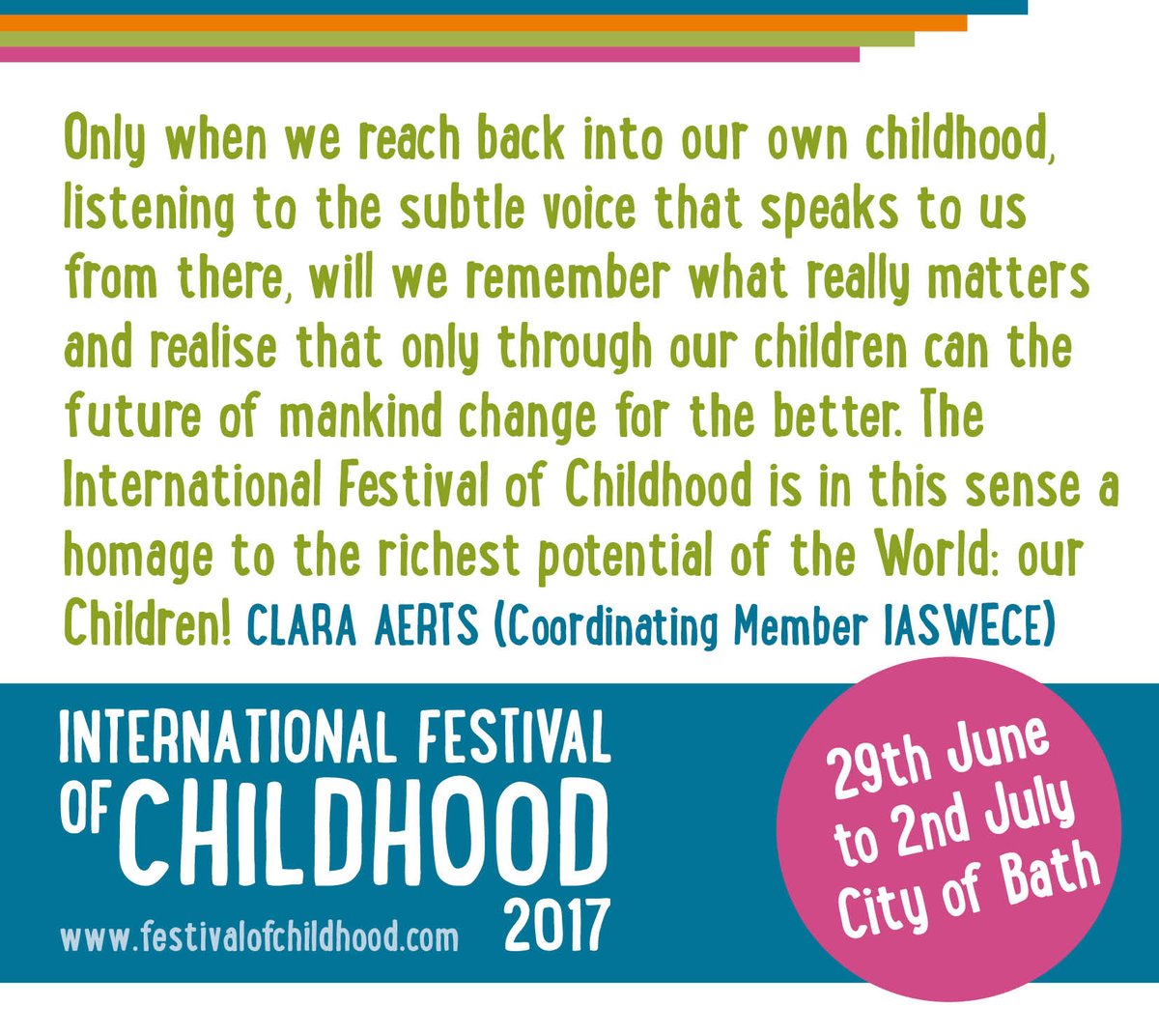 it's a strange and disturbing world - join us on the Sunday of INTFC2017 when we are exploring how early childhood matters for peace