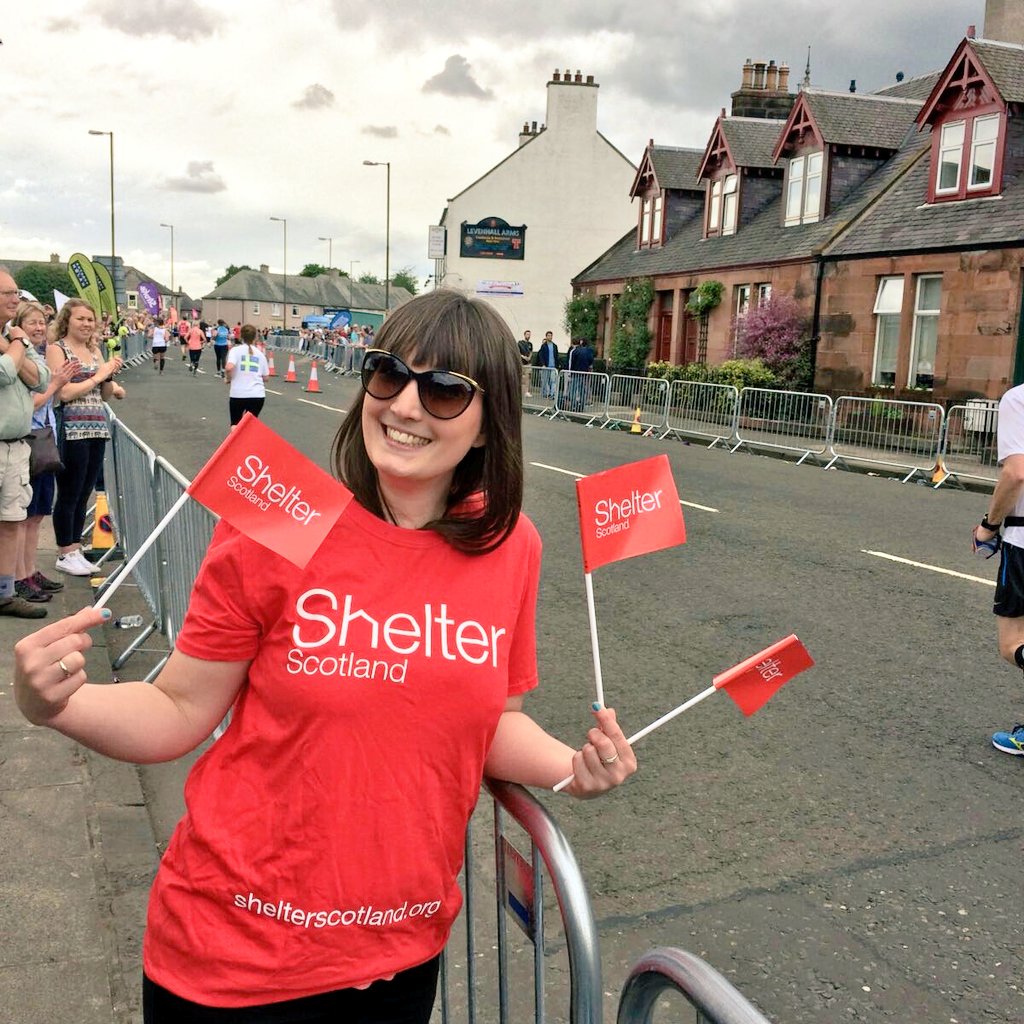 shelterscotland's tweet image. Cheering on our awesome runners on Edinburgh Marathon today. #EMF2017 #teamshelter
