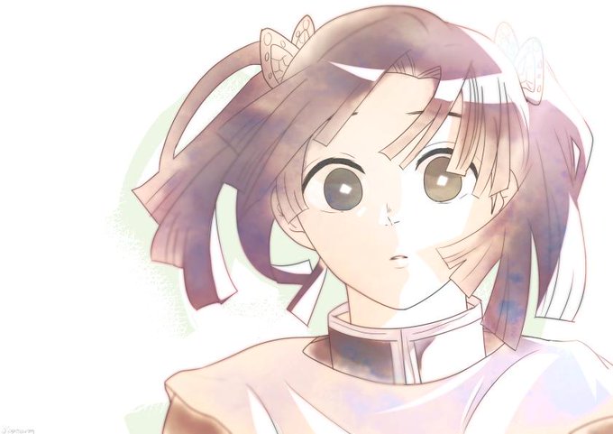 ゼシカさんがTwitterに投稿した神崎アオイ(鬼滅の刃)のイラスト。