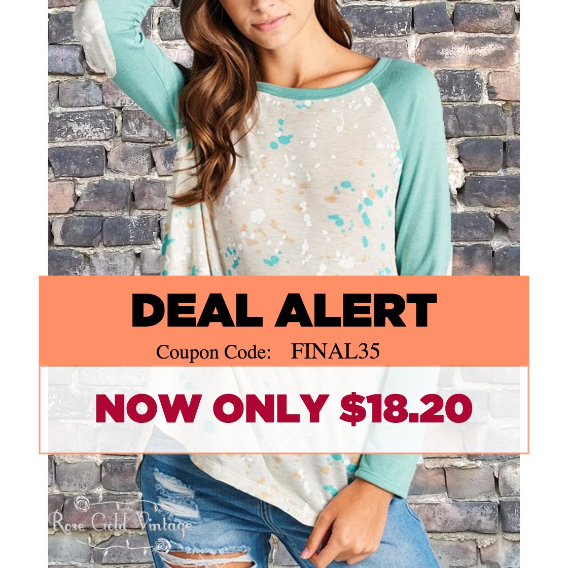 RoseGoldVintage's tweet photo. DEAL ALERT! We have limited sizes &amp; quantities. As always shipping is FREE! All promo items are final sale.
➤ https://t.co/0SuBesceqO https://t.co/9mtgm1ANOP