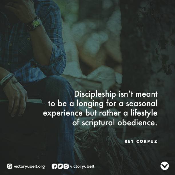 VictoryUBelt's tweet photo. Discipleship is not a momentary desire to reach out to people. It's truly loving God and making people feel that love in their lives. https://t.co/Ti9t30D2iA