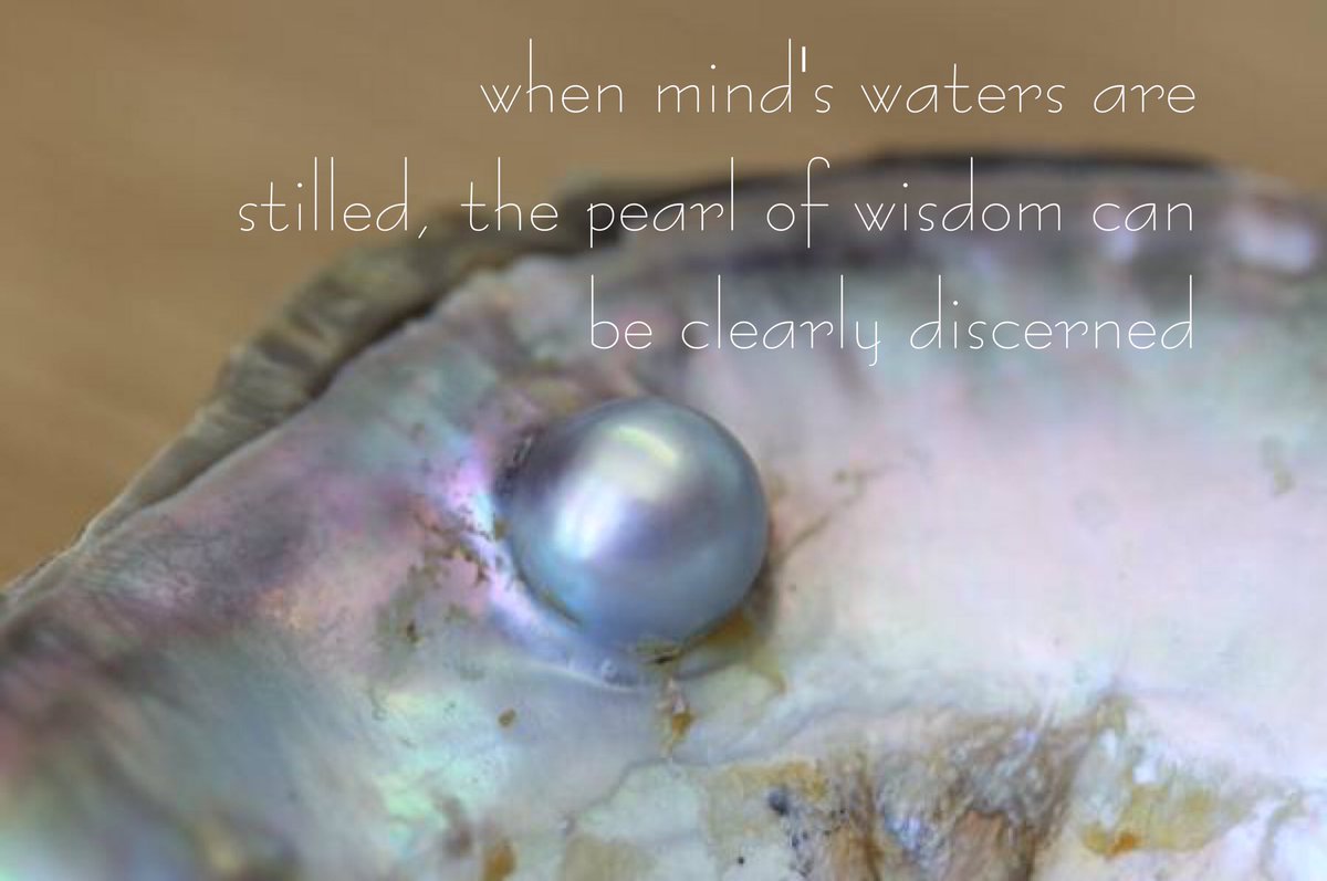 wilson_hurley's tweet photo. when mind's waters are 
stilled, the pearl of wisdom can 
be clearly discerned

#haiku #mind #stilled #waters #wisdom #pearl #discerned https://t.co/1jgsr4471P