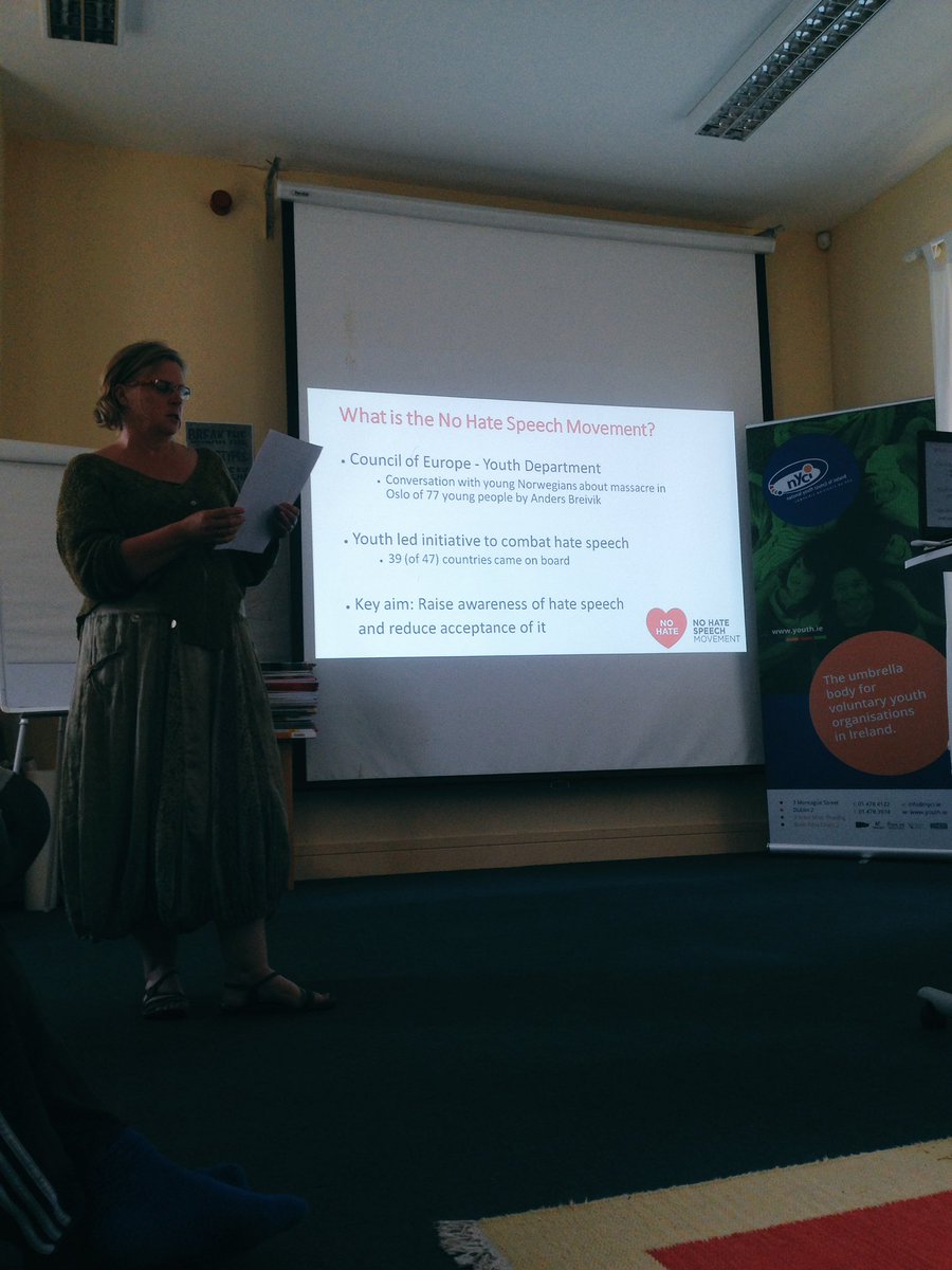 NoHateIreland's tweet photo. What is the No hate Speech Movement? Let's here from Anne: #SolidActivist #NoHateSpeech @nohate_speech @nycinews @EuroBugInt https://t.co/8QvET1OqCn