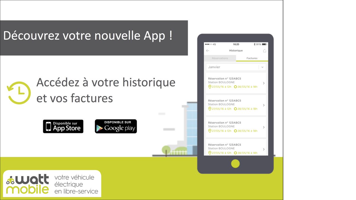 wattmobilenet's tweet photo. Téléchargez l'application Wattmobile ! Et découvrez chaque jour comment elle facilitera vos déplacements :-) #wattmobile #new #application https://t.co/sj0RYL62Lm