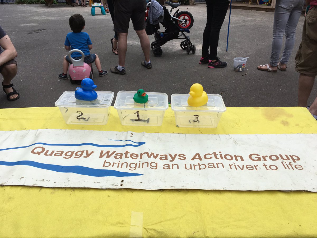 #QuaggyDuckRace winner: 1st: Duck 172 Maceo McSteen (contact us for your prize) 2nd: 63 Karen Peachey; Joint 3rd Jess Bates &amp; Karen Peachey