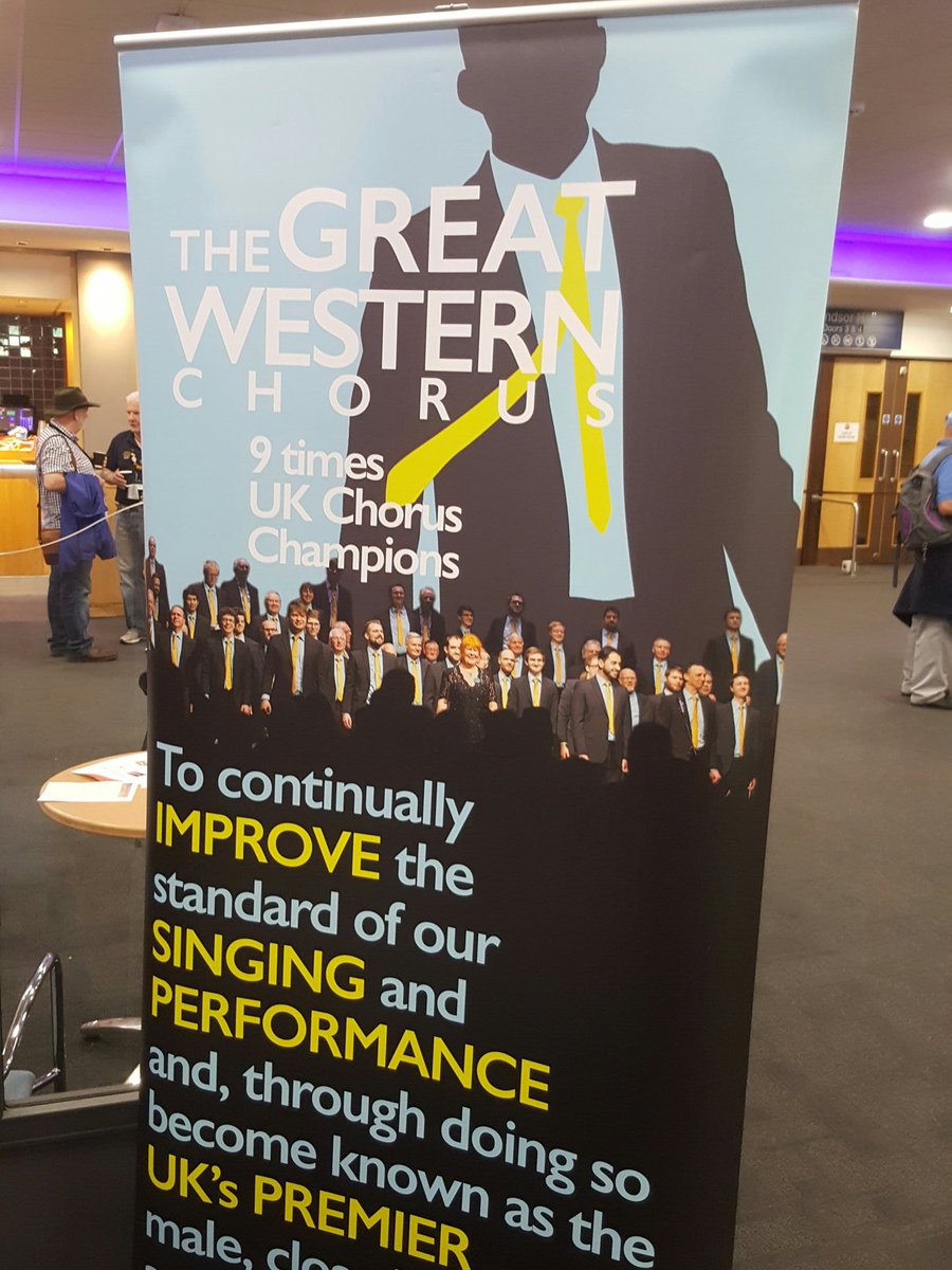 You're going to need new banners <a href="/GWCBristol/">The Great Western Chorus</a>