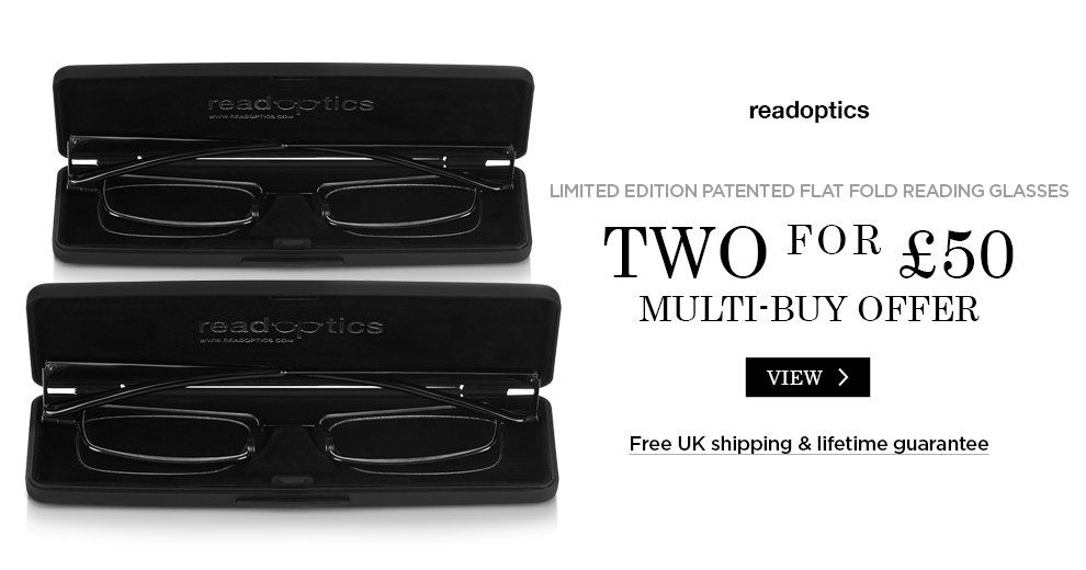 ReadOptics's tweet image. LTD EDITION PATENT FLAT FOLD READERS: 2 for £50+FREE UK shipping &amp;amp; lifetime guarantee #readoptics #eyeglasses ➡️ ow.ly/tSkv30adk5k  ⬅️