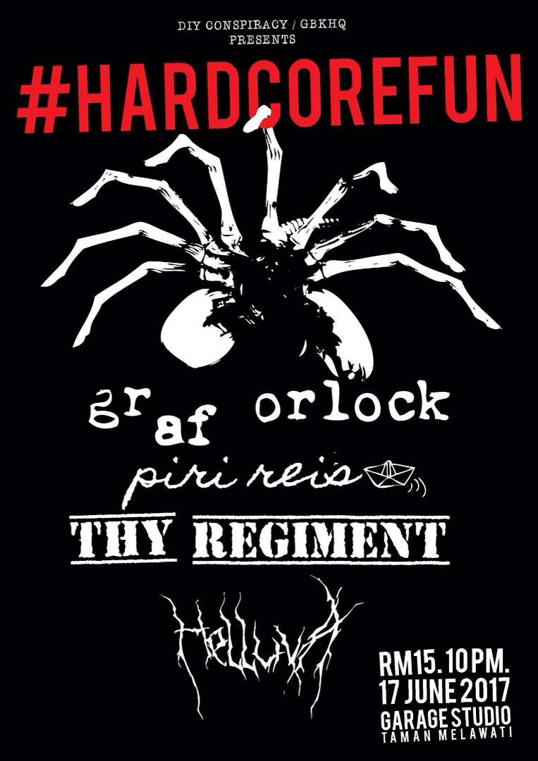 gorlock show
17.6.2017
Garage Studio
10.00 PM
RM15
#hardcorefun #grindon #grindcore #grind