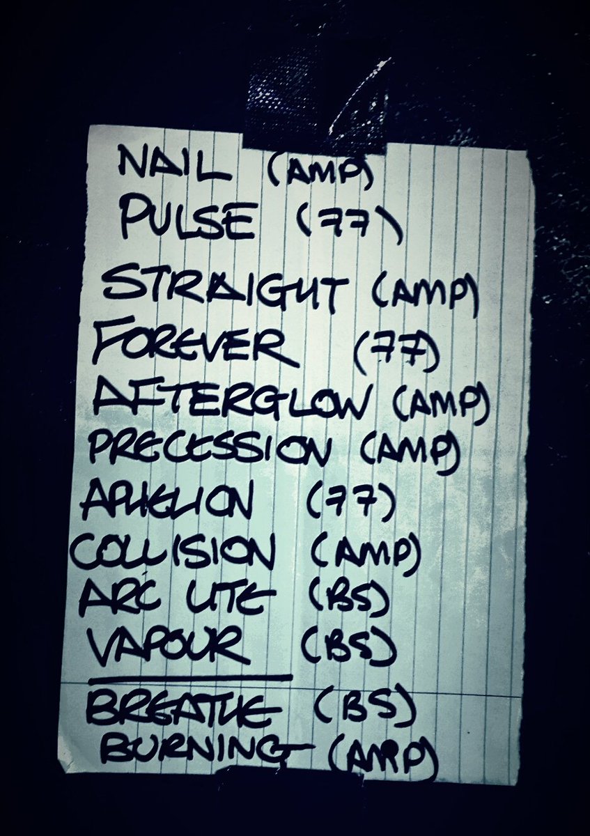 amosmemon's tweet photo. #loop #roberthampson setlist from last night's show @DomeTufnellPark for @rawpowerfest #rawpower #arclite #soundheads https://t.co/2E9c9T12iX