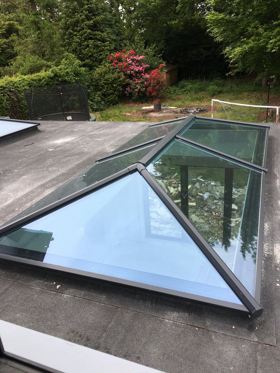 Lovely Stratus roof lantern fitted