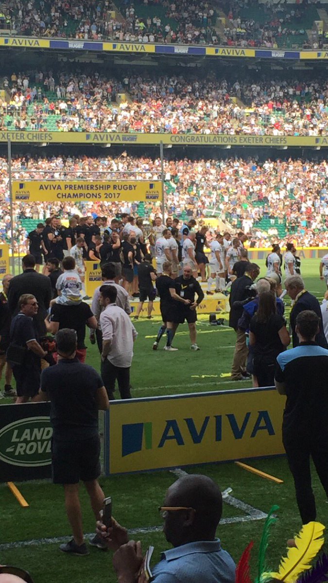 flookster1's tweet photo. What a day to be a @ExeterChiefs fan! What a win! What a team! #HistoryMade #Chiefs #Champions https://t.co/fbtRpc3h9P