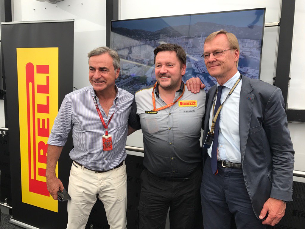 pirellisport's tweet image. Delighted to welcome two great #WRC champions to our hospitality at #MonacoGP: @CSainz_oficial and @AriVatanen #F1