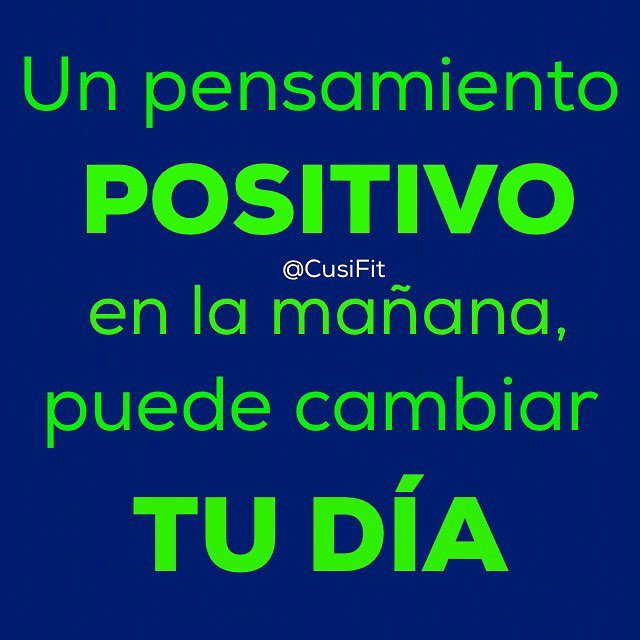 Lo que más te puede ayudar, son tus pensamientos...Así que a pensar en positivo!! Los quiero 💛💙❤️