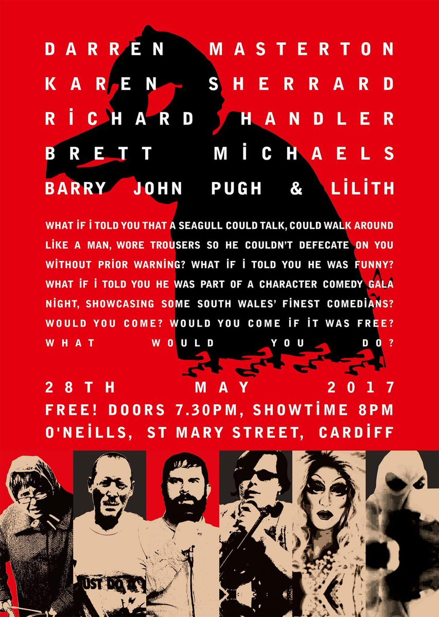 RichardHandler2's tweet image. I bribed some people into being my friends tonight, unfortunately a giant seagull has found out and will also be there, I hope you can too❤️