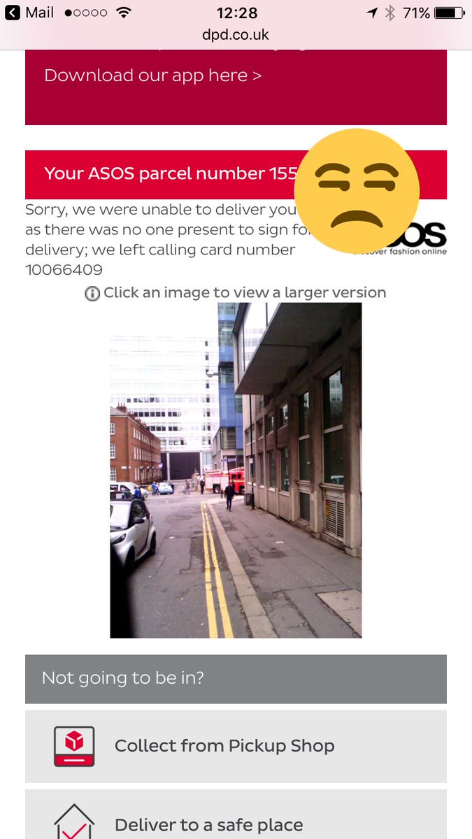 S0phs_'s tweet photo. No wonder I wasn't there to receive my @DPD_UK parcel, I definitely don't live here https://t.co/AzjsC4Qy8q