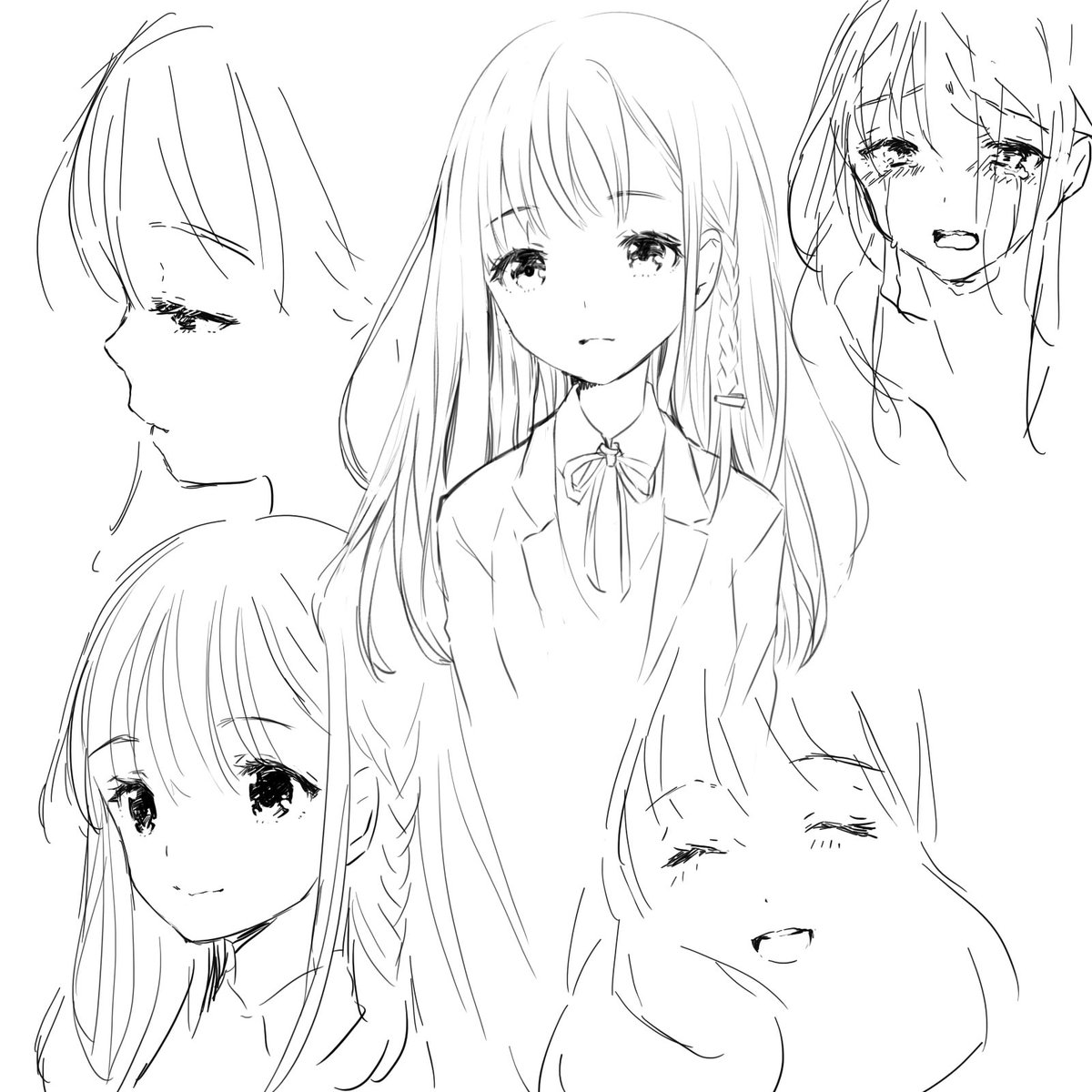 おかおをやわらかぁくする落書き 