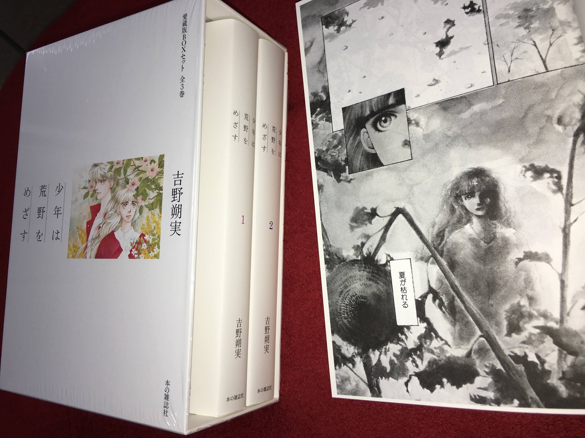 Hirunekingyo 逡巡したが 少年は荒野をめざす 愛蔵版 吉野朔実さん大好きなので買った いわれているカラー原稿がカラーで載っていないのもそうだけど カバーイラストとか扉絵とかも全部収録して 完全版にして欲しかった こういう機会は滅多にないん Hirunekingyo 逡巡したが 少年は荒野をめざす 愛蔵版 吉野朔実さん大好きなので買った いわれているカラー原稿がカラーで載っていないのもそうだけど カバーイラストとか扉絵とかも全部収録して 完全版にして欲しかった こういう機会は滅多にないん