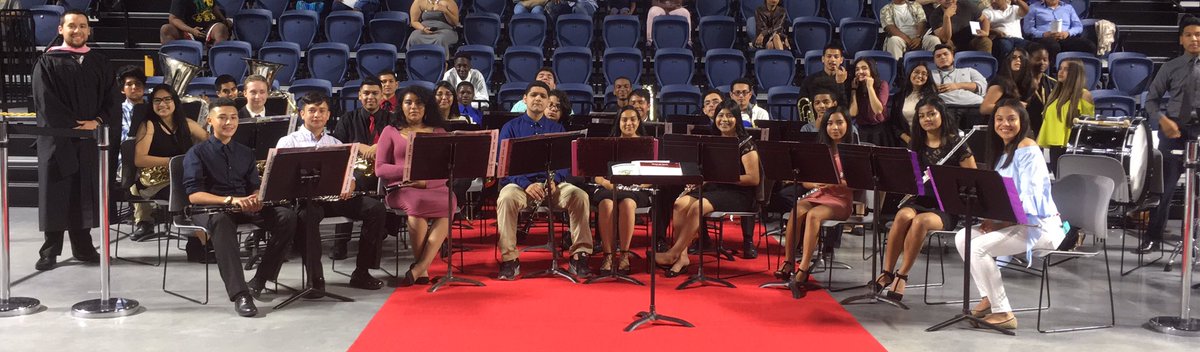 Sharpstownband's tweet photo. Sharpstown HS Graduation! Congrats Class of 2017 #sollopadnab #hisd #iamsharpstown https://t.co/kA0yGQVUDi