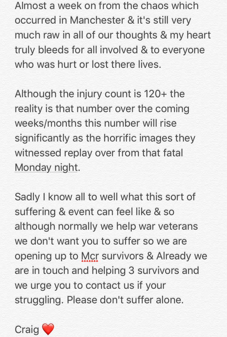 TheBugleProject's tweet image. Please don't suffer alone we want to help you! 💔

Email: info@buglewarrior.co.uk 

#ManchesterArena #manchesterattack #WeStandTogether