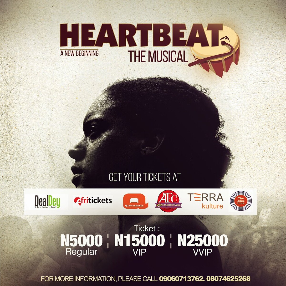 Join us for another epic performance today <a href="/TerraKulture/">TERRA KULTURE</a> . Shows kick off at 3PM and 7PM. #HeartbeatTheMusical2017