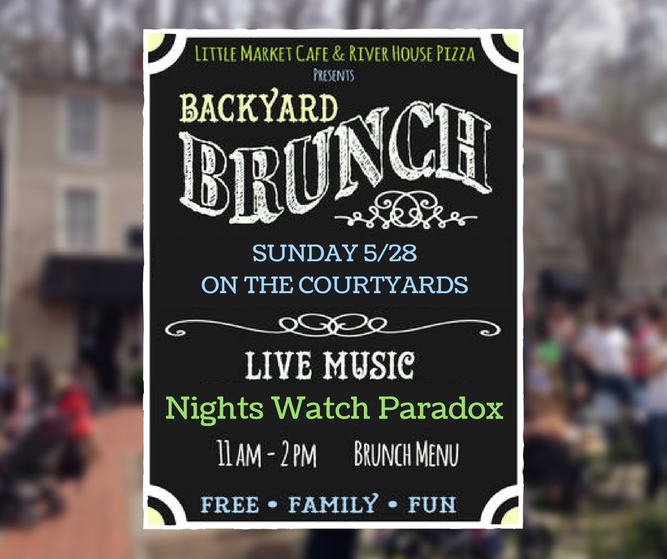 ShopOEC's tweet photo. SUN 5/28- Backyard brunch at @LFMCafe &amp; @riverhousepizza from 11am-2pm. Live music by @nightwatchpara
#ECStrong #HoCoMd #ShopOEC #steampunk https://t.co/BIOfxOEaHq