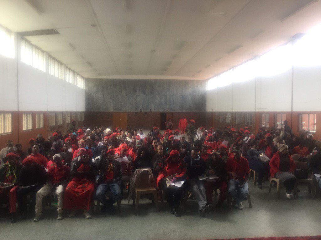 cseddibe's tweet photo. Gert Sbande RGA in progress #Year of the branch @EFFSouthAfrica @EFF_MP https://t.co/RSIeMBUSVl